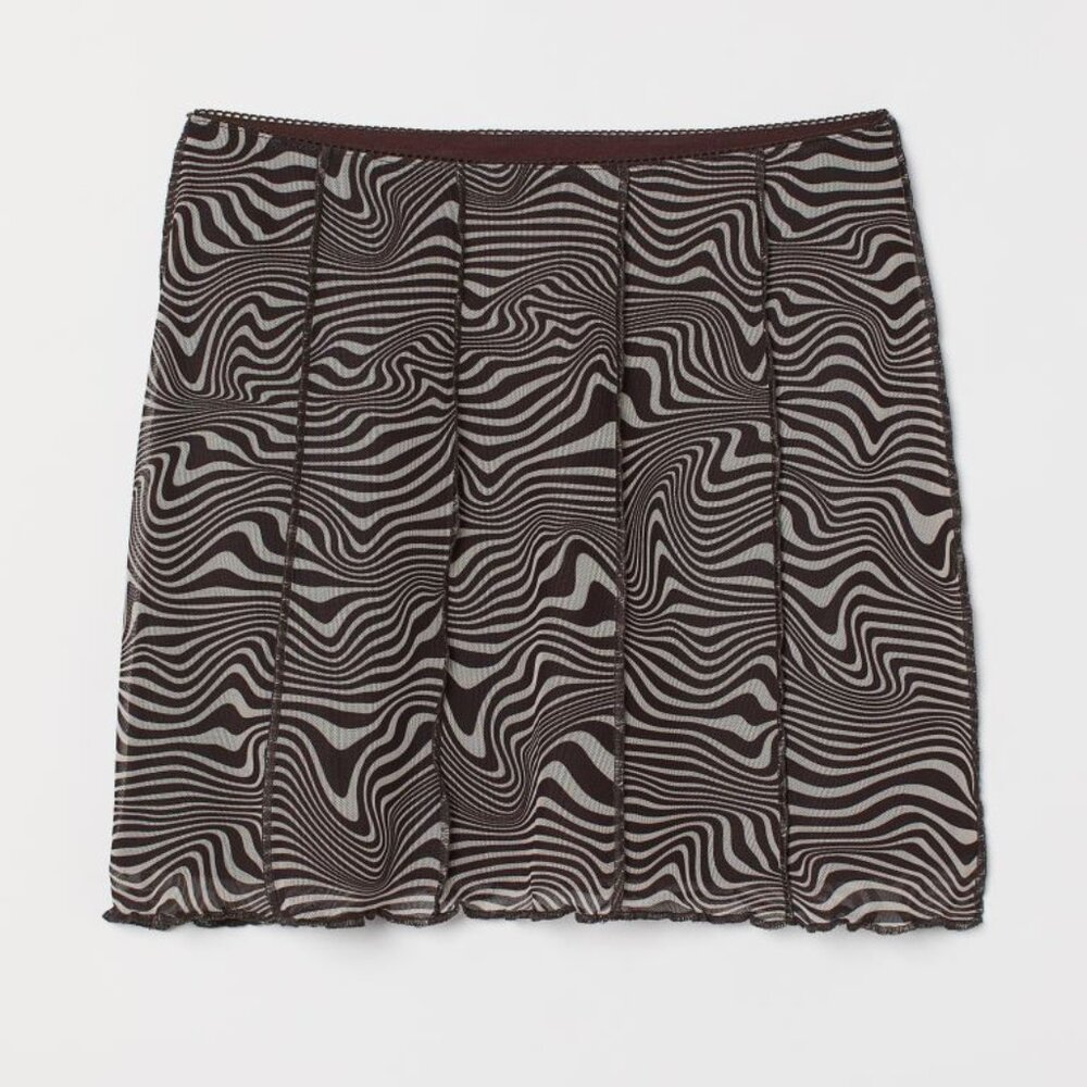 H&M - zebra mini skirt